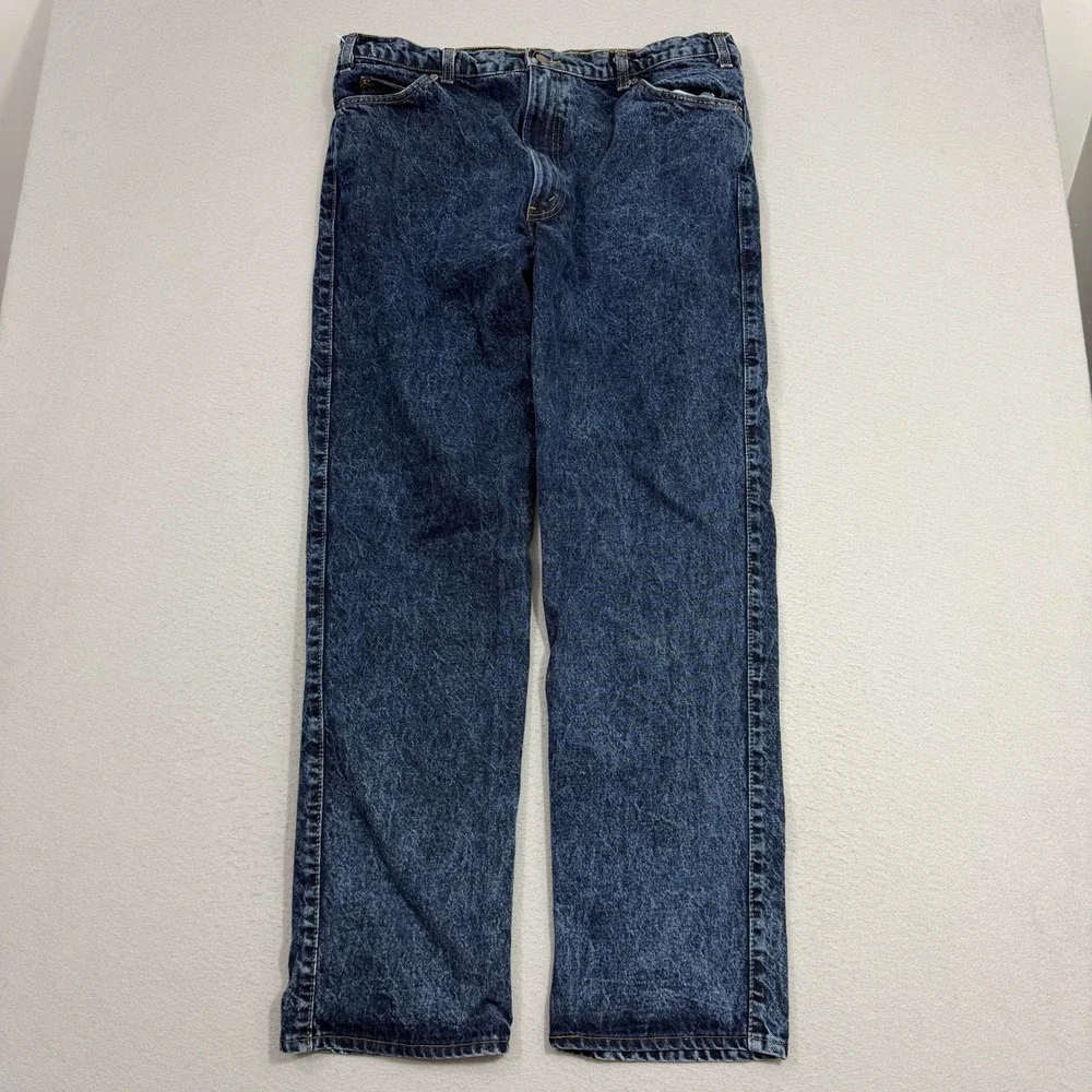 Vintage Levis 549 Jeans Men 40x32 Blue Dark Wash Straight Leg Denim Made USA 80s